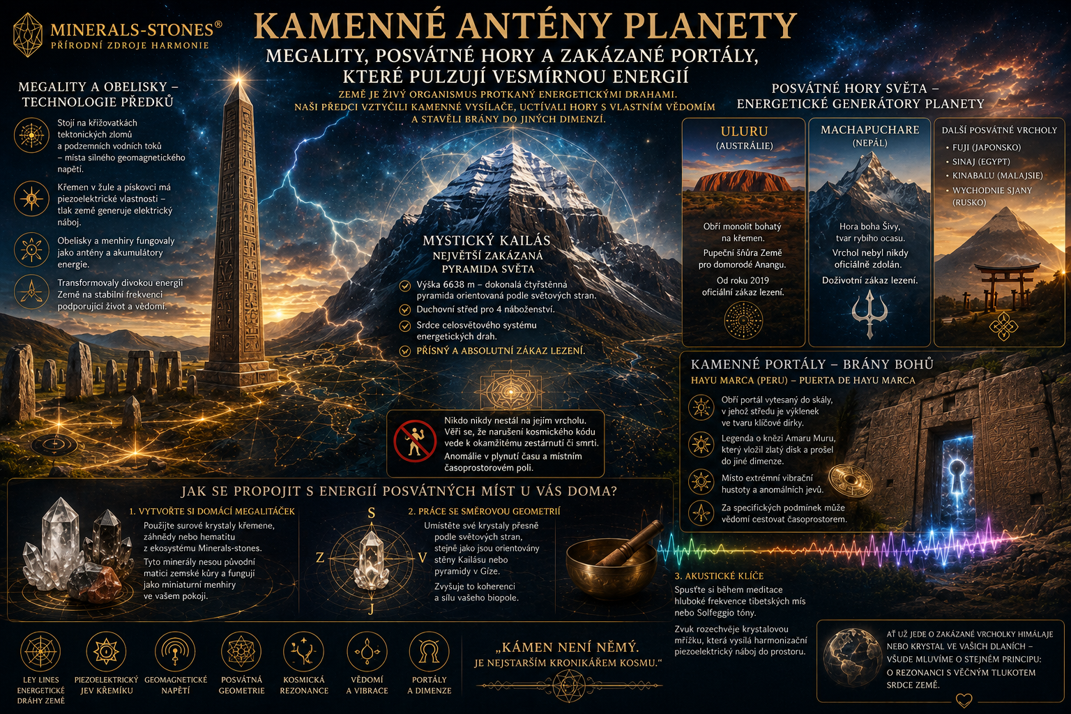 Kamenné antény planety: Megality, posvátné hory a zakázané portály, které pulzují vesmírnou energií